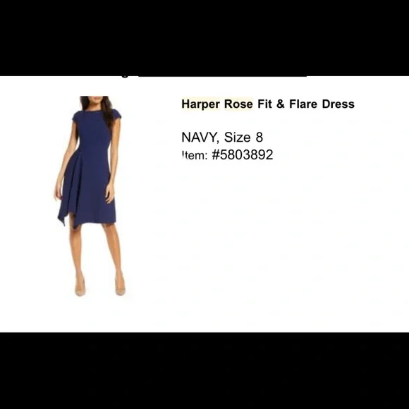 Harper Rose | Dresses | Harper Rose Fit And Flare Navy Dress Nwt | Poshmark Harper Rose | Dresses | Harper Rose Fit And Flare Navy Dress Nwt | Poshmark